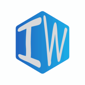 logo cubo idea websites. Letra IW